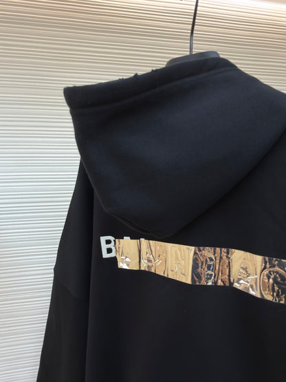 Tape Logo Hooded Jacket