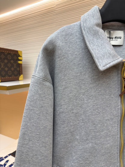 Embroidered Zip Jacket