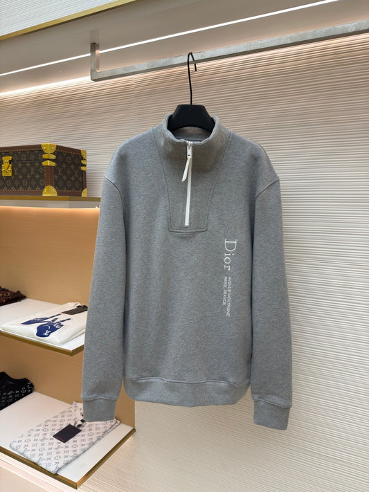 Embroidered Zip-Up Hoodie