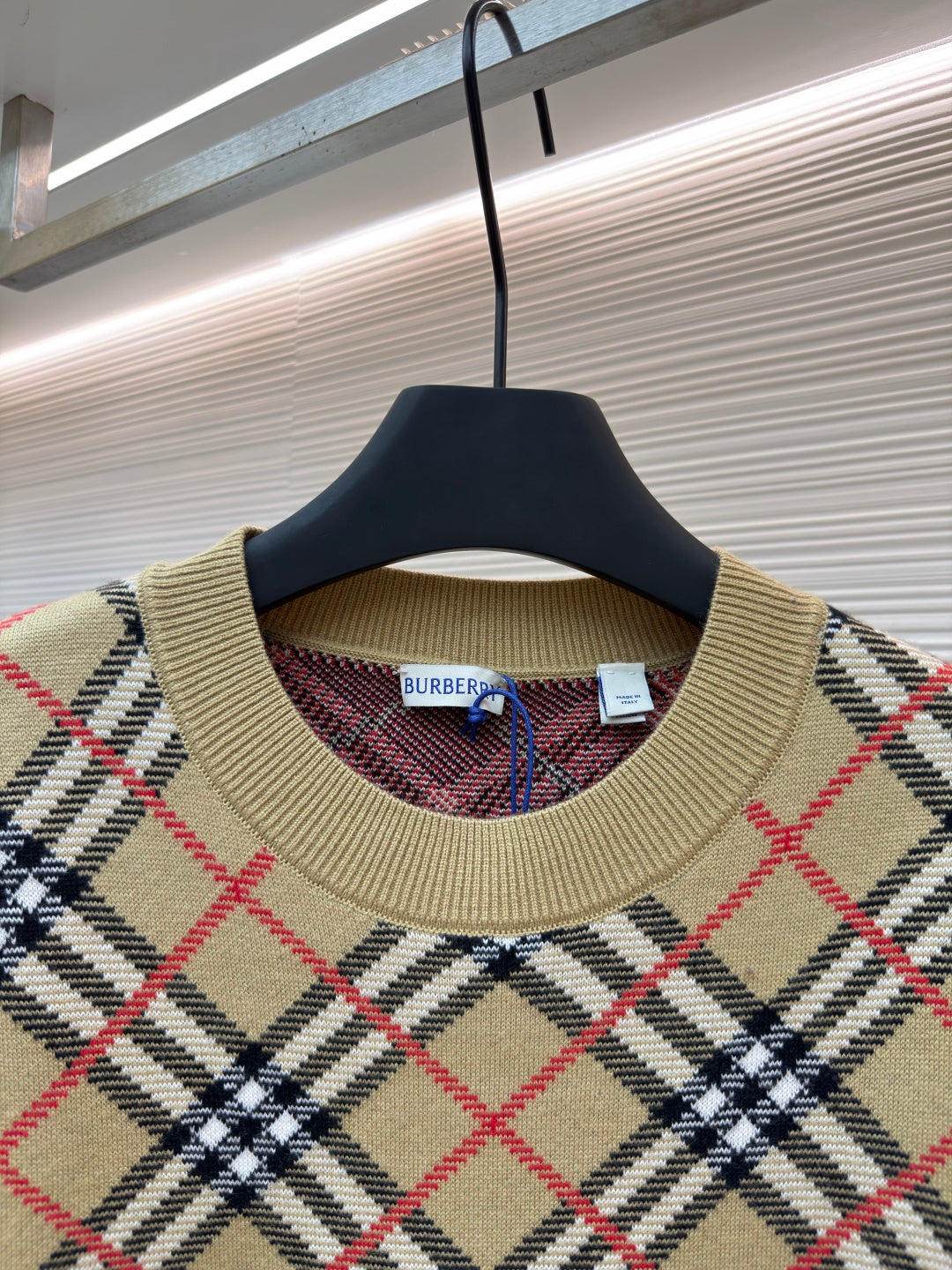 Vintage Check Crewneck Sweater