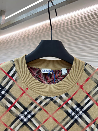 Vintage Check Crewneck Sweater