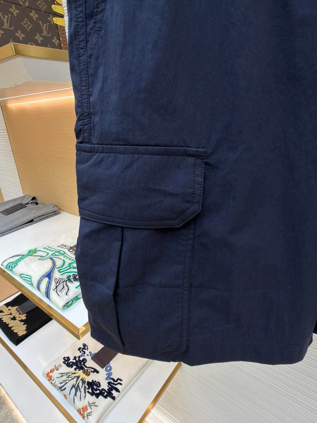 Embroidered Cargo Shorts