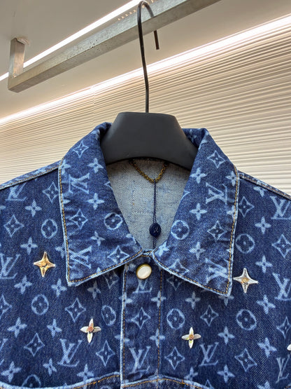 LV Logo Denim Jacket