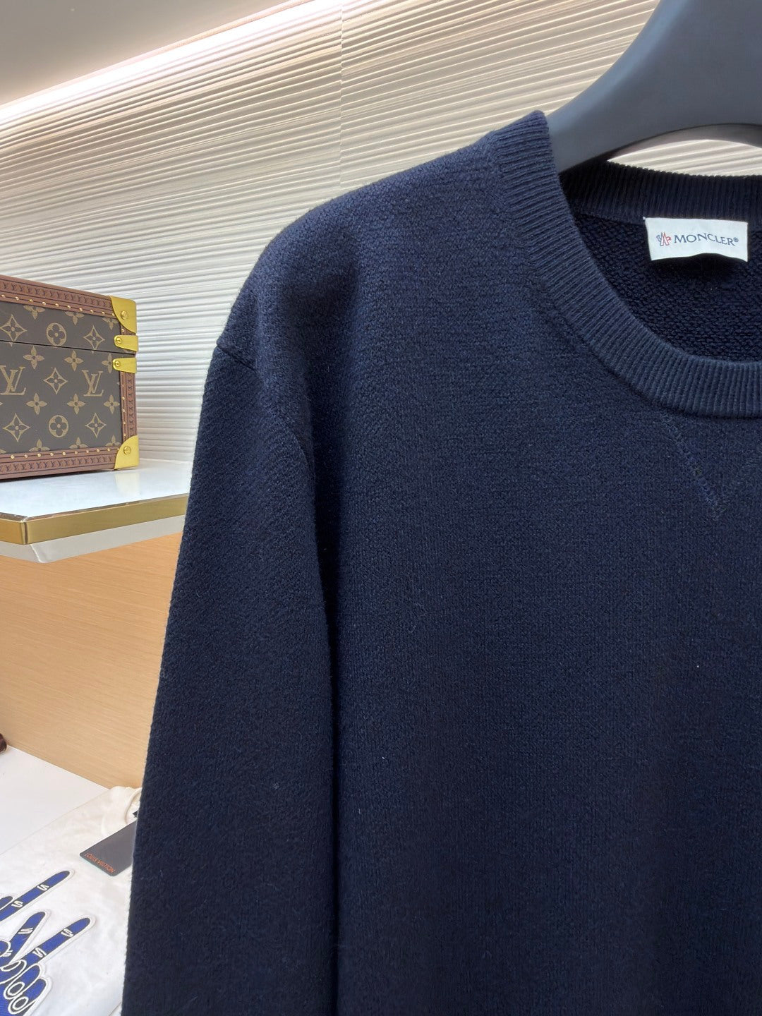 Logo Patch Crewneck Sweater