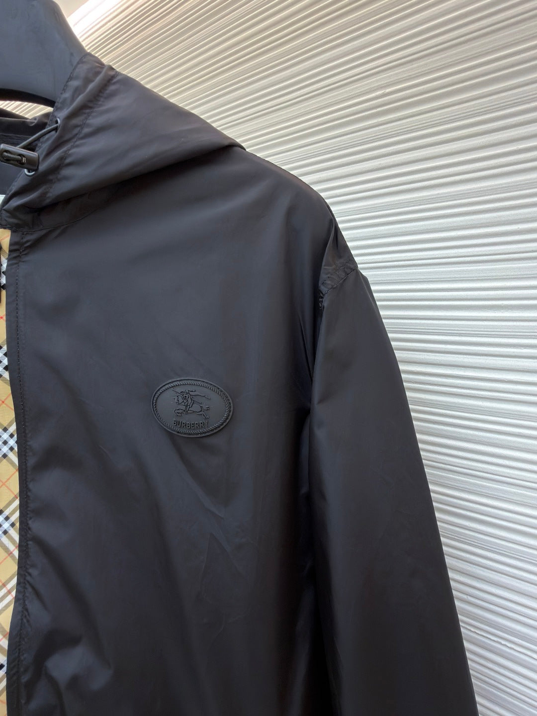 Vintage Check Hooded Jacket