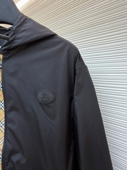 Vintage Check Hooded Jacket