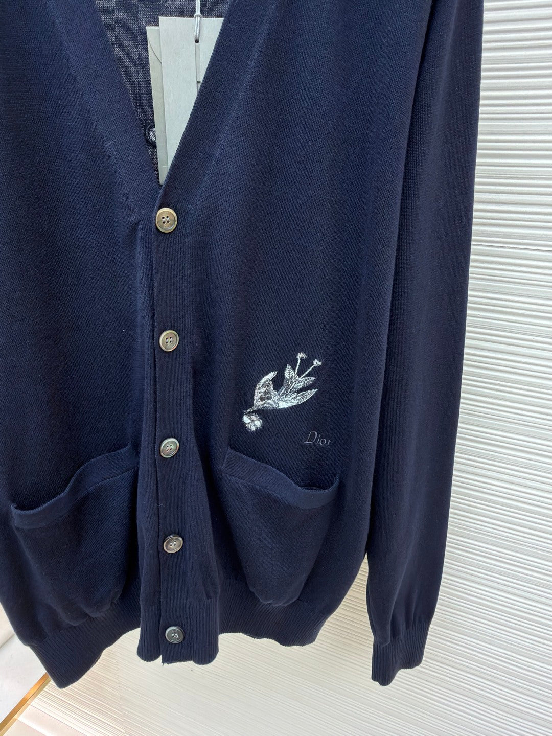 Embroidered V-Neck Sweater