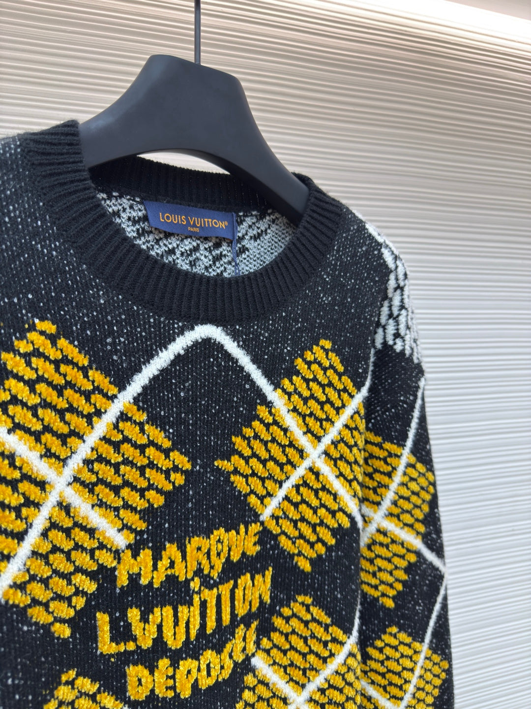 Damier Crewneck Sweater