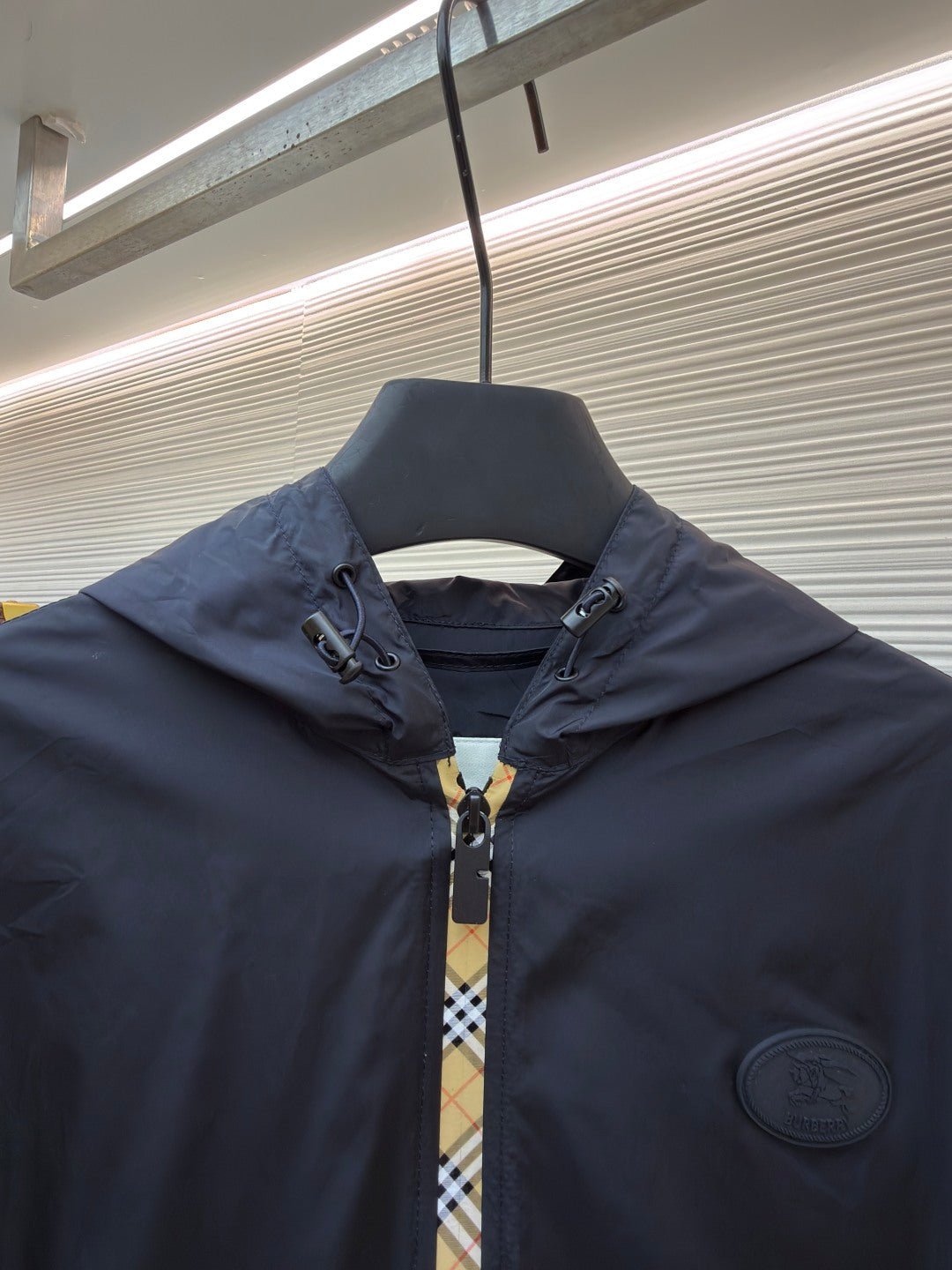 Vintage Check Hooded Jacket