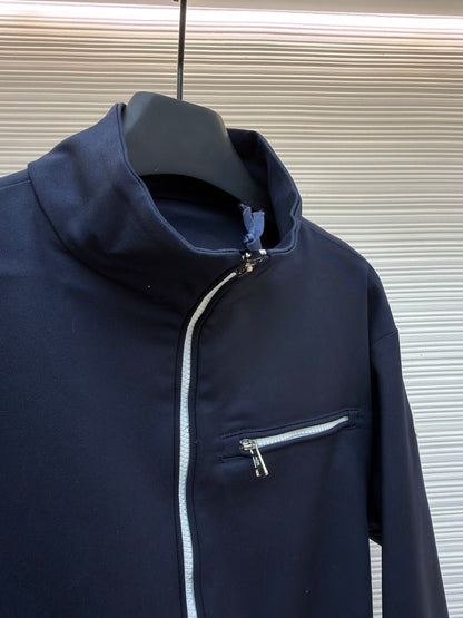 Logo Patch Zip Jacket