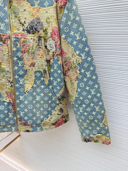 Monogram Denim Down Jacket