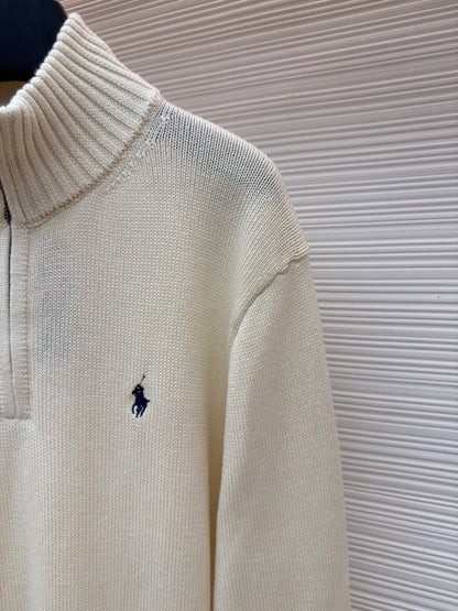 Embroidered Turtleneck Sweater
