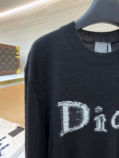 CD Logo Cashmere Crewneck Sweater