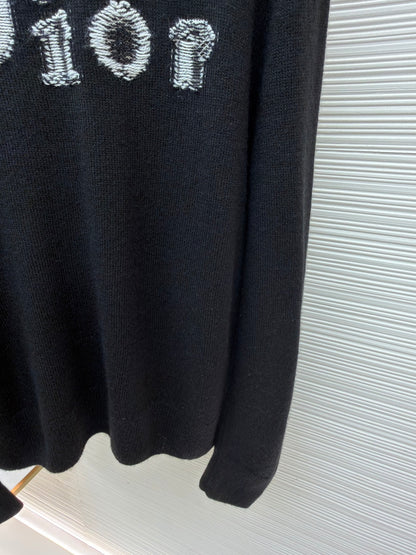 CD Logo Cashmere Crewneck Sweater