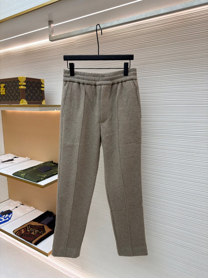 Oblique Cashmere Trousers
