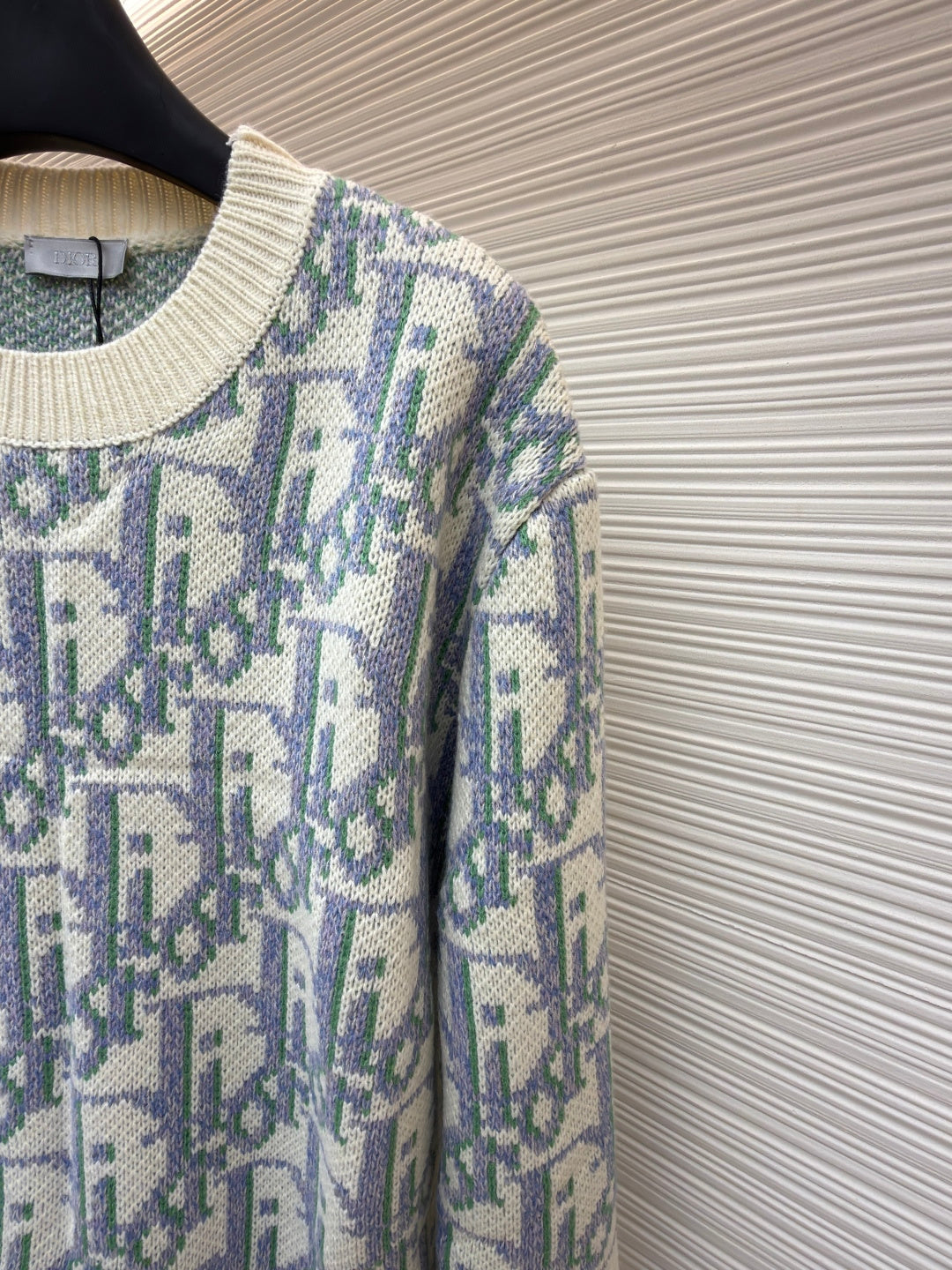 Oblique Wool Crewneck Sweater