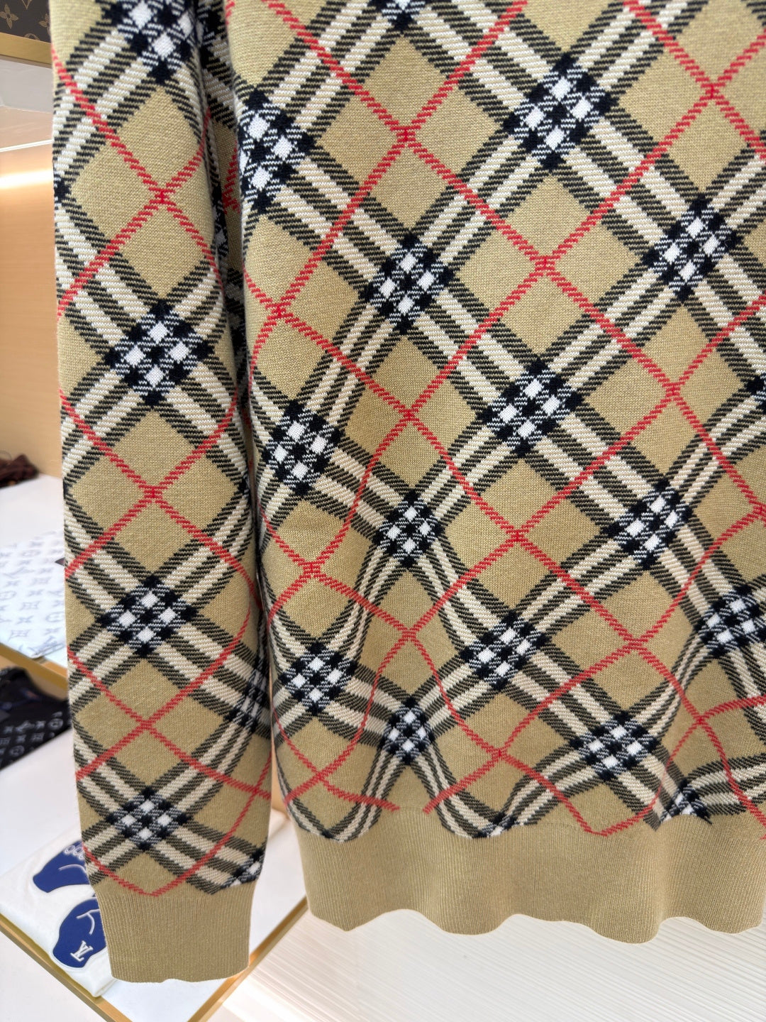 Vintage Check Crewneck Sweater