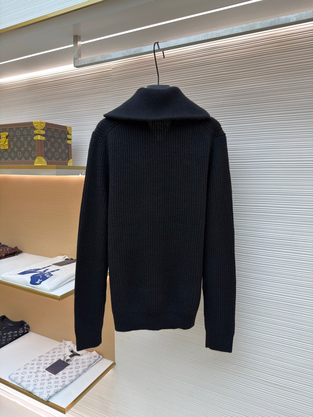 Logo Patch Half-Zip Sweater