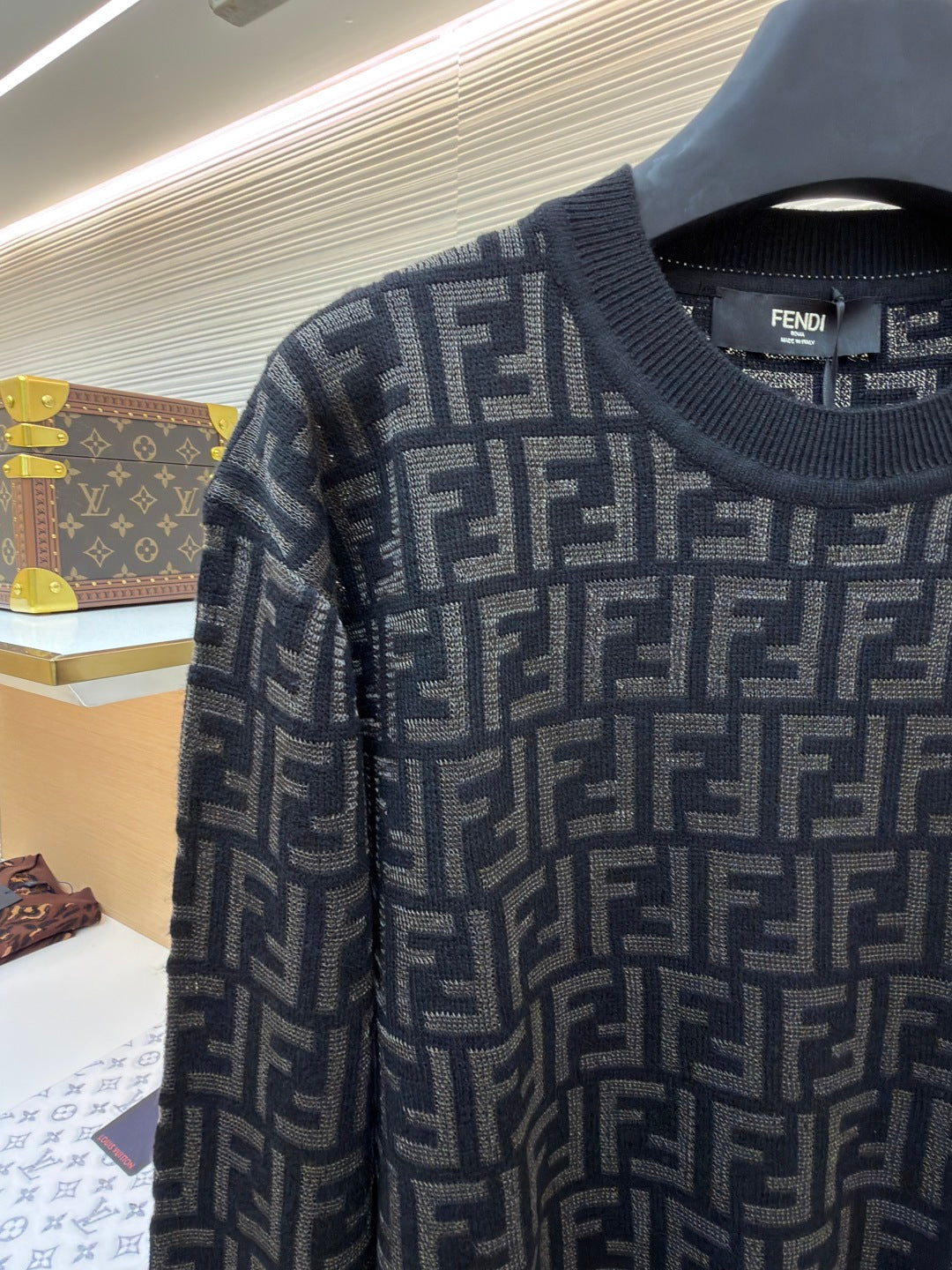 FF Motif Crewneck Sweater