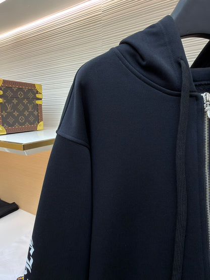 Graphic Zip-Up Hoodie