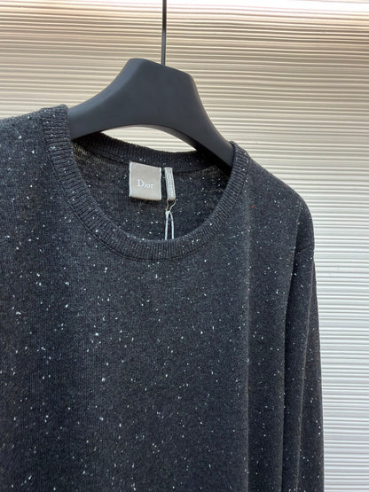 CD Logo Wool Crewneck Sweater