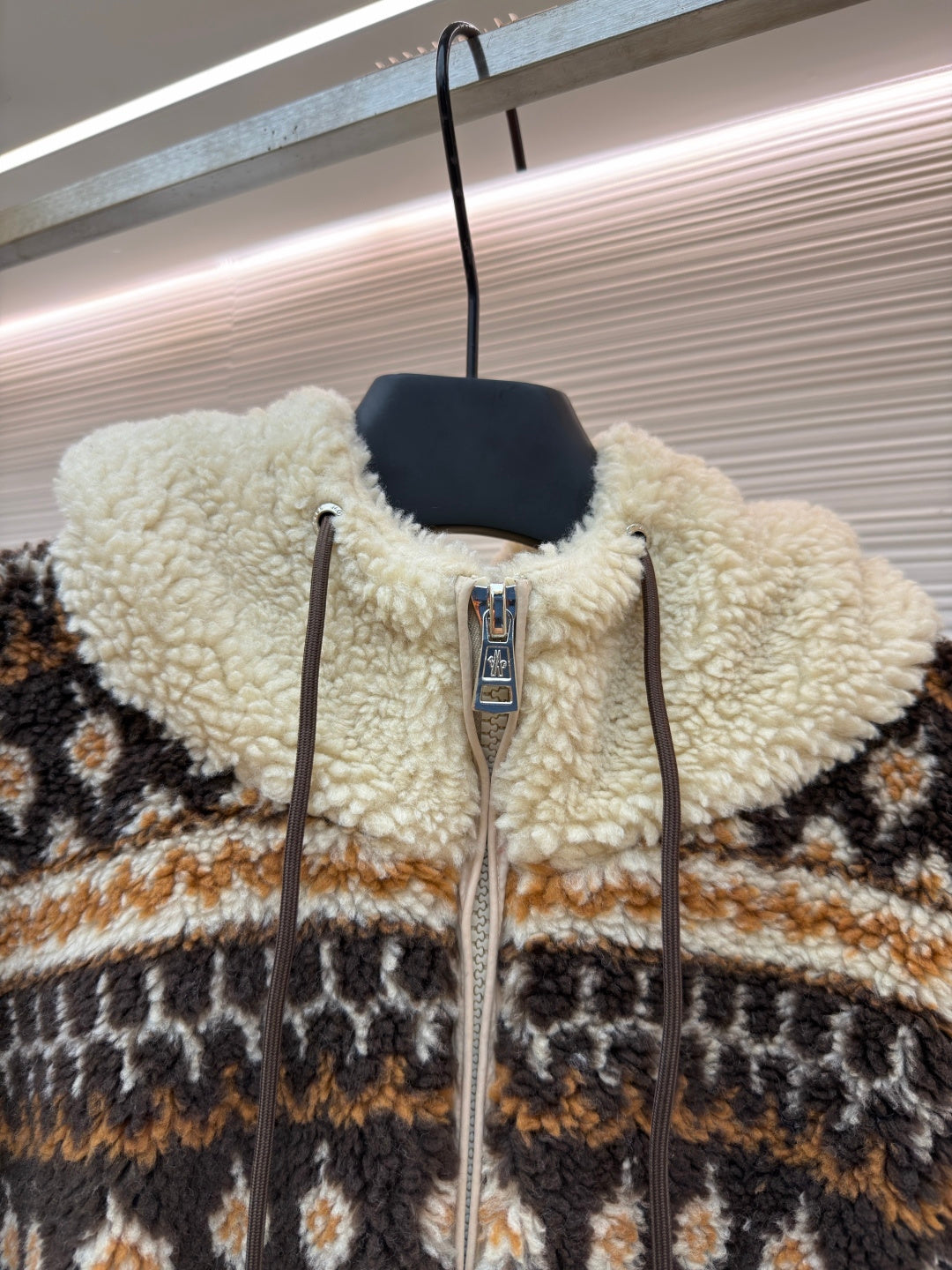 Fair Isle Sherpa Zip Jacket