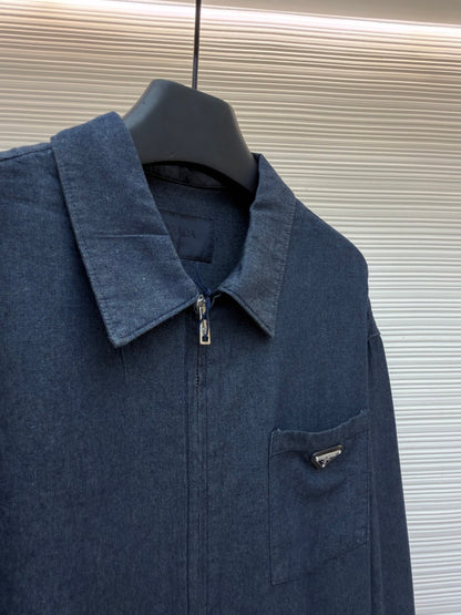 Triangle Logo Denim Jacket