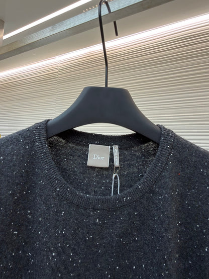 CD Logo Wool Crewneck Sweater