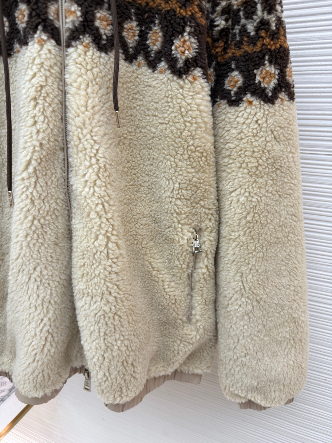 Fair Isle Sherpa Zip Jacket
