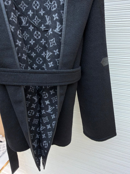 Wool Hooded Coat