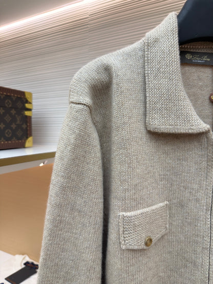 Cashmere Zip Cardigan