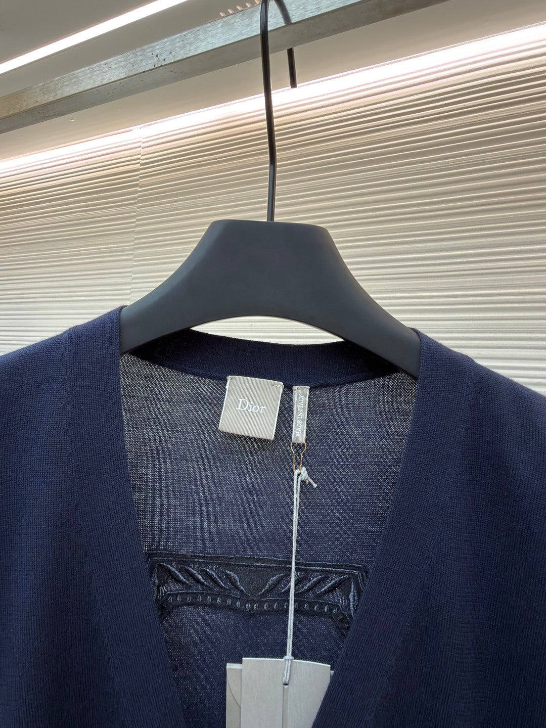 Embroidered V-Neck Sweater