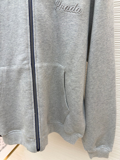 Embroidered Zip Jacket