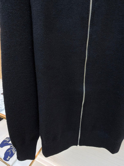 Embroidered Wool Knit Cardigan