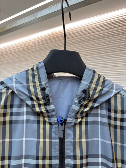 Vintage Check Hooded Jacket