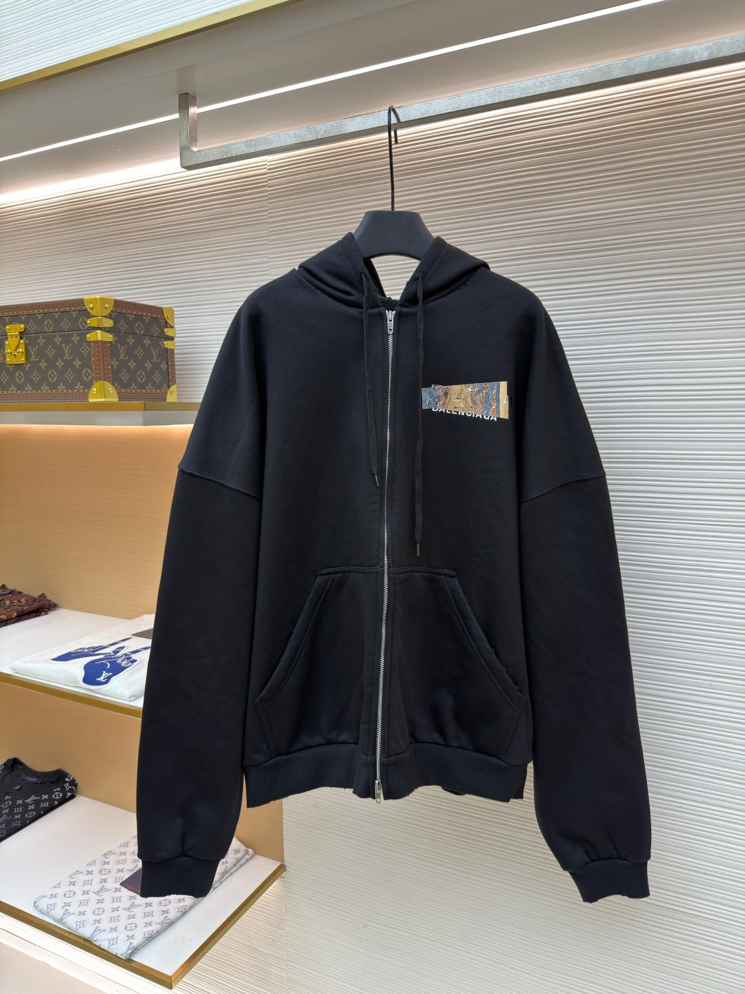 Tape Logo Hooded Jacket