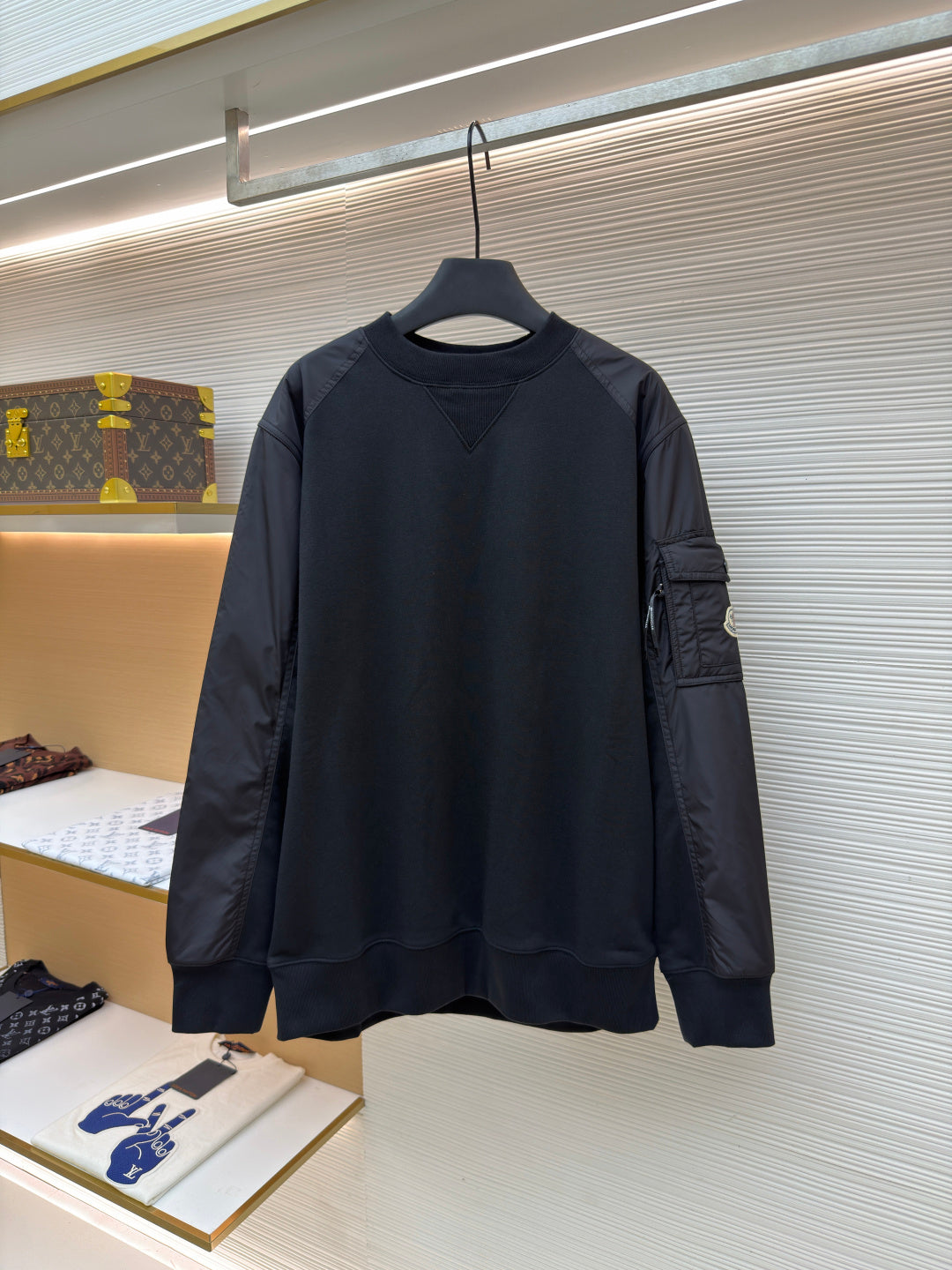 Logo Patch Crewneck Sweatshirt