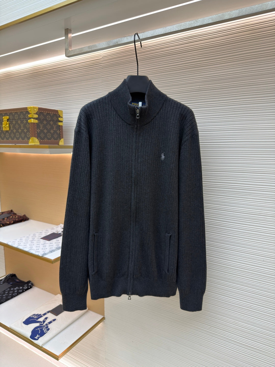 Pony Embroidered Zip Jacket