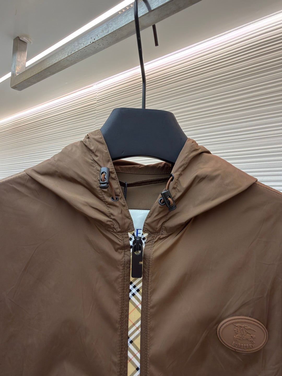 Vintage Check Hooded Jacket