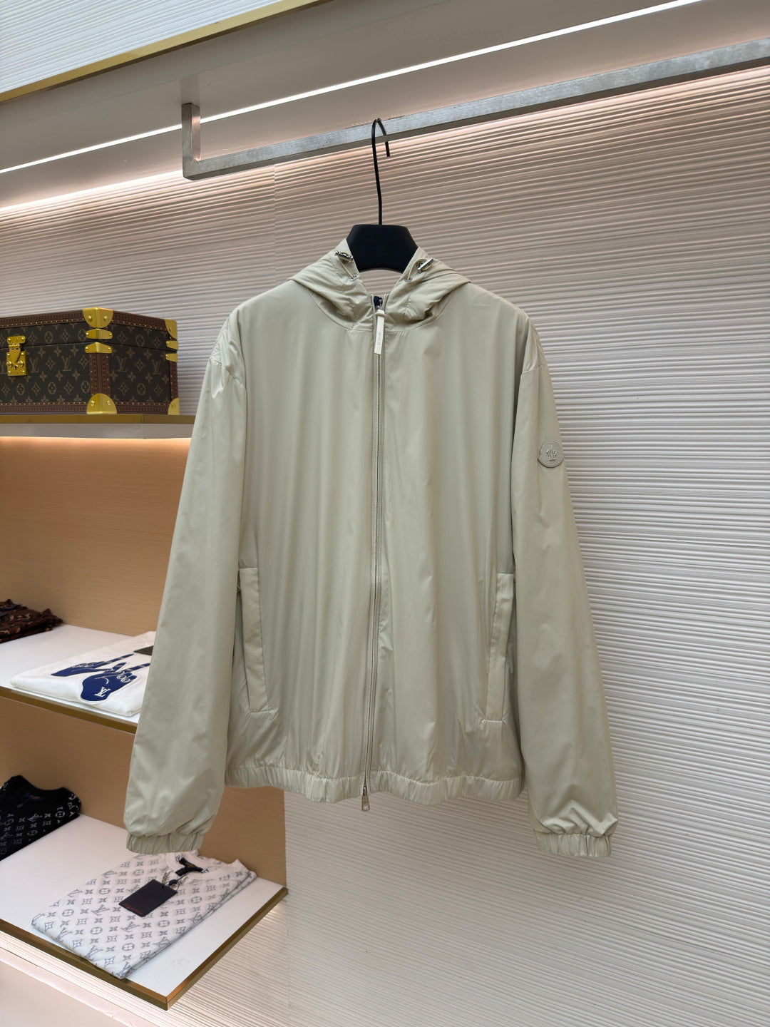 Logo Patch Hooded Jacket