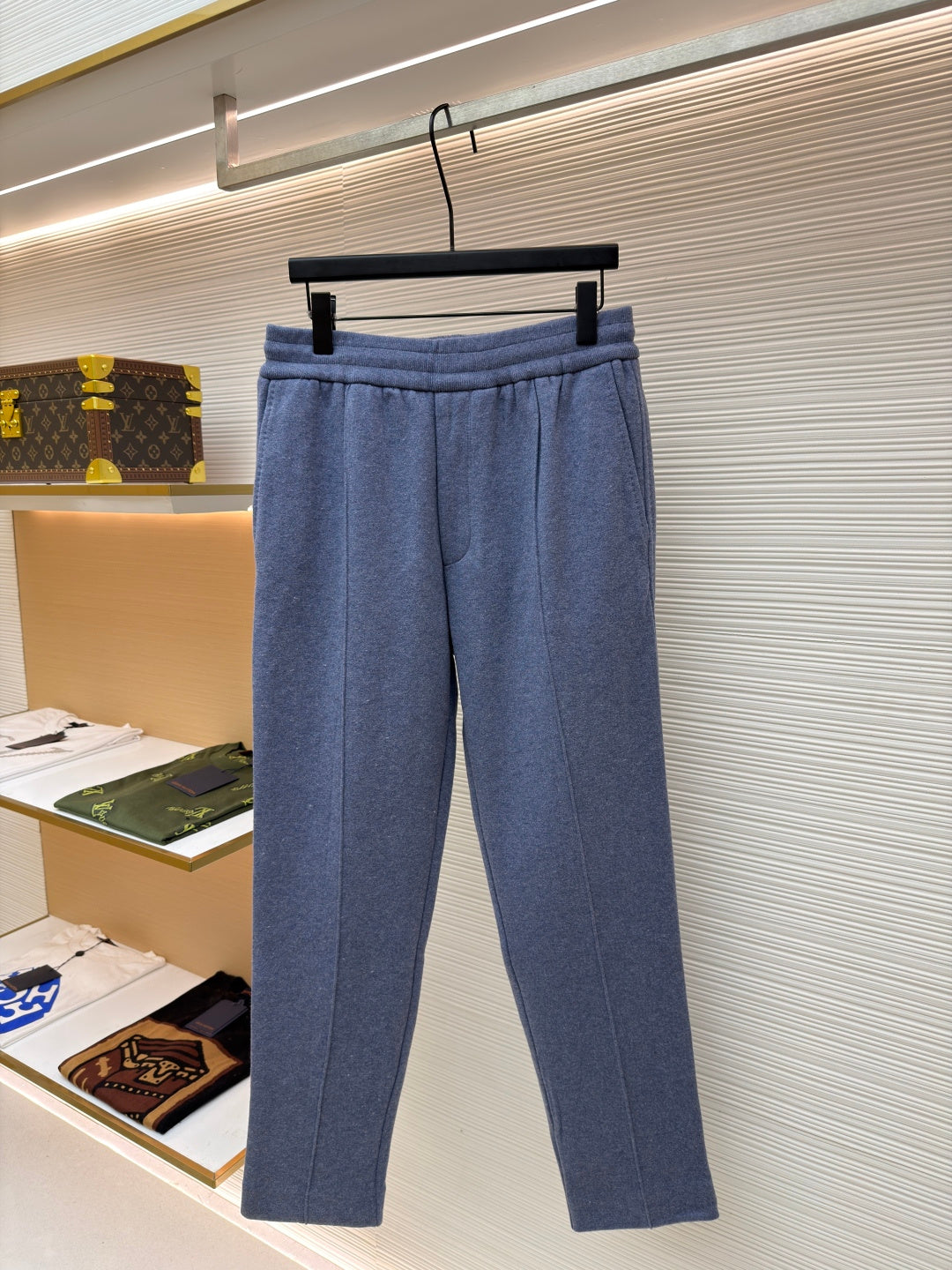 Oblique Cashmere Trousers