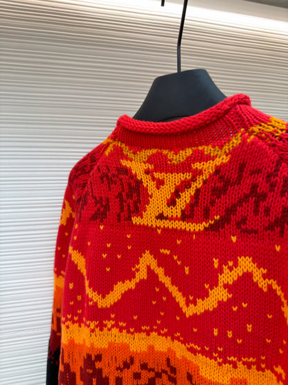 LV Logo Wool Crewneck Sweater