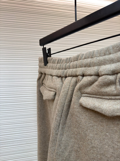 Oblique Cashmere Trousers