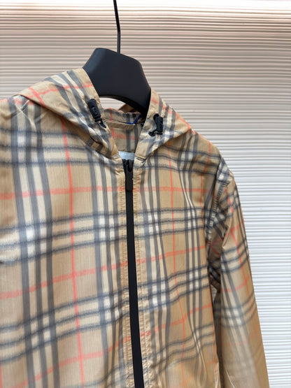 Vintage Check Hooded Jacket