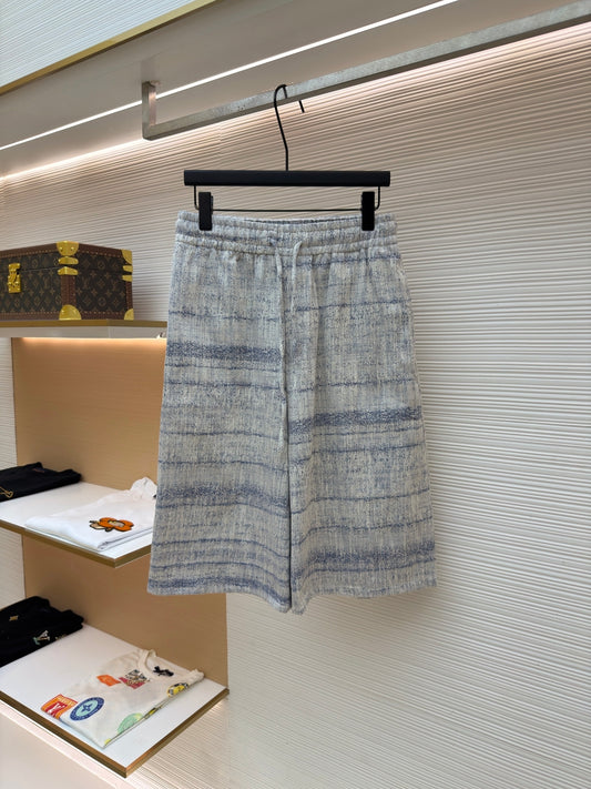 Embroidered Denim Shorts
