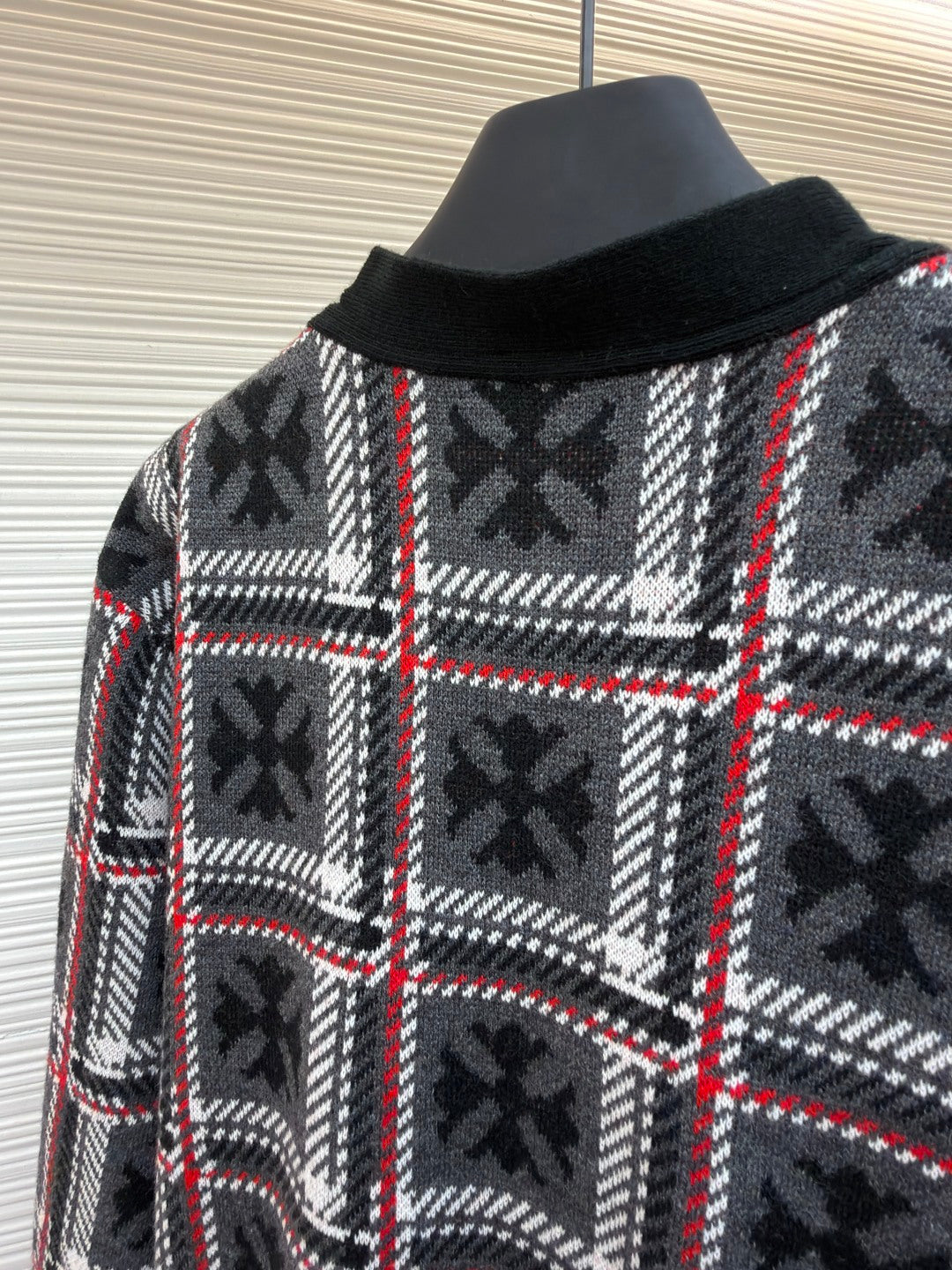 Cross Patch Cashmere Knit Cardigan