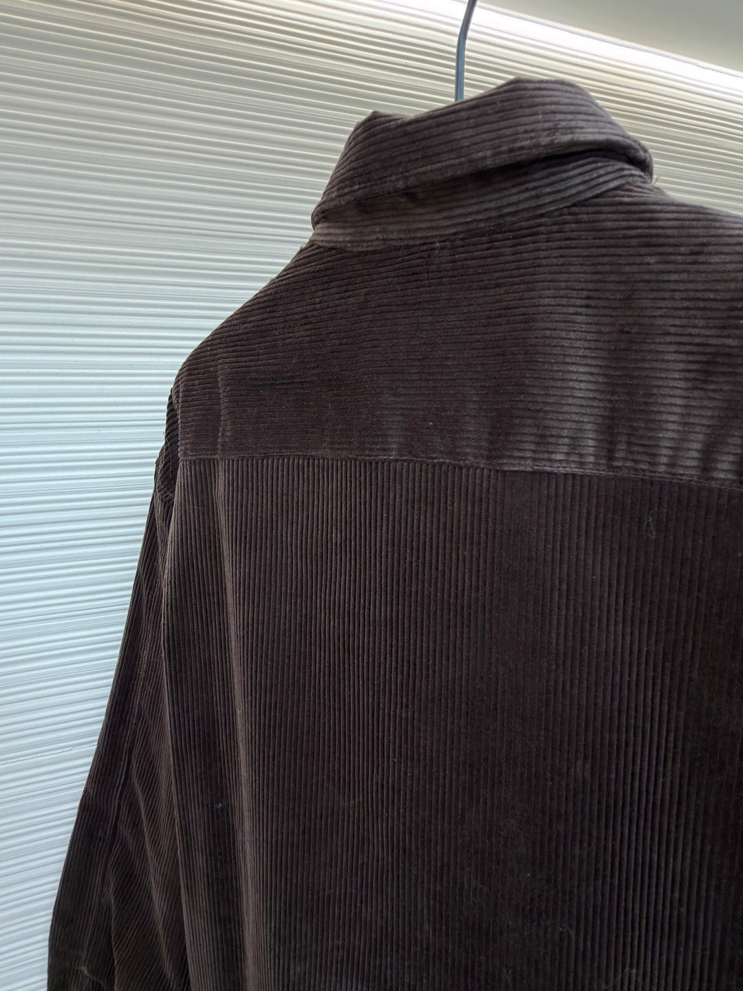Triangle Logo Corduroy Down Jacket