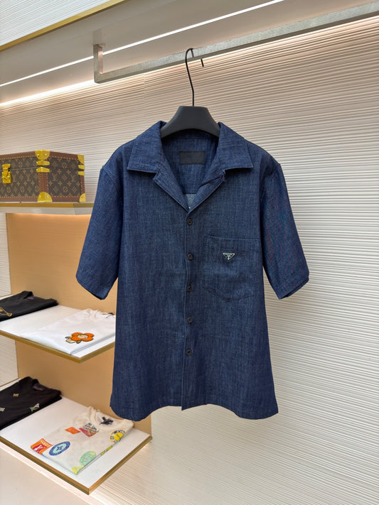 Denim Short Sleeve Shirt