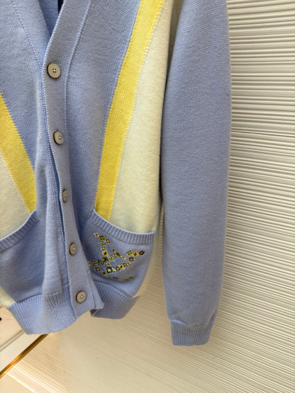 LV Logo Knit Cardigan
