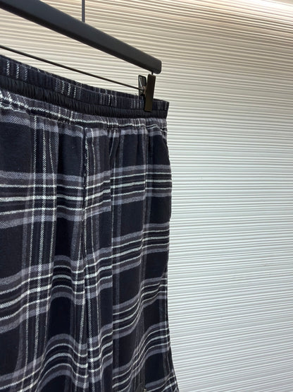 Cross Patch Flannel Shorts